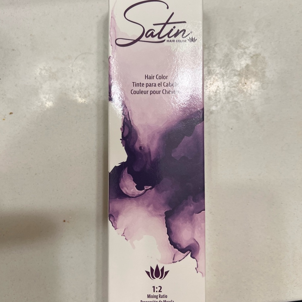 Satin Deep Purple Hair Color
